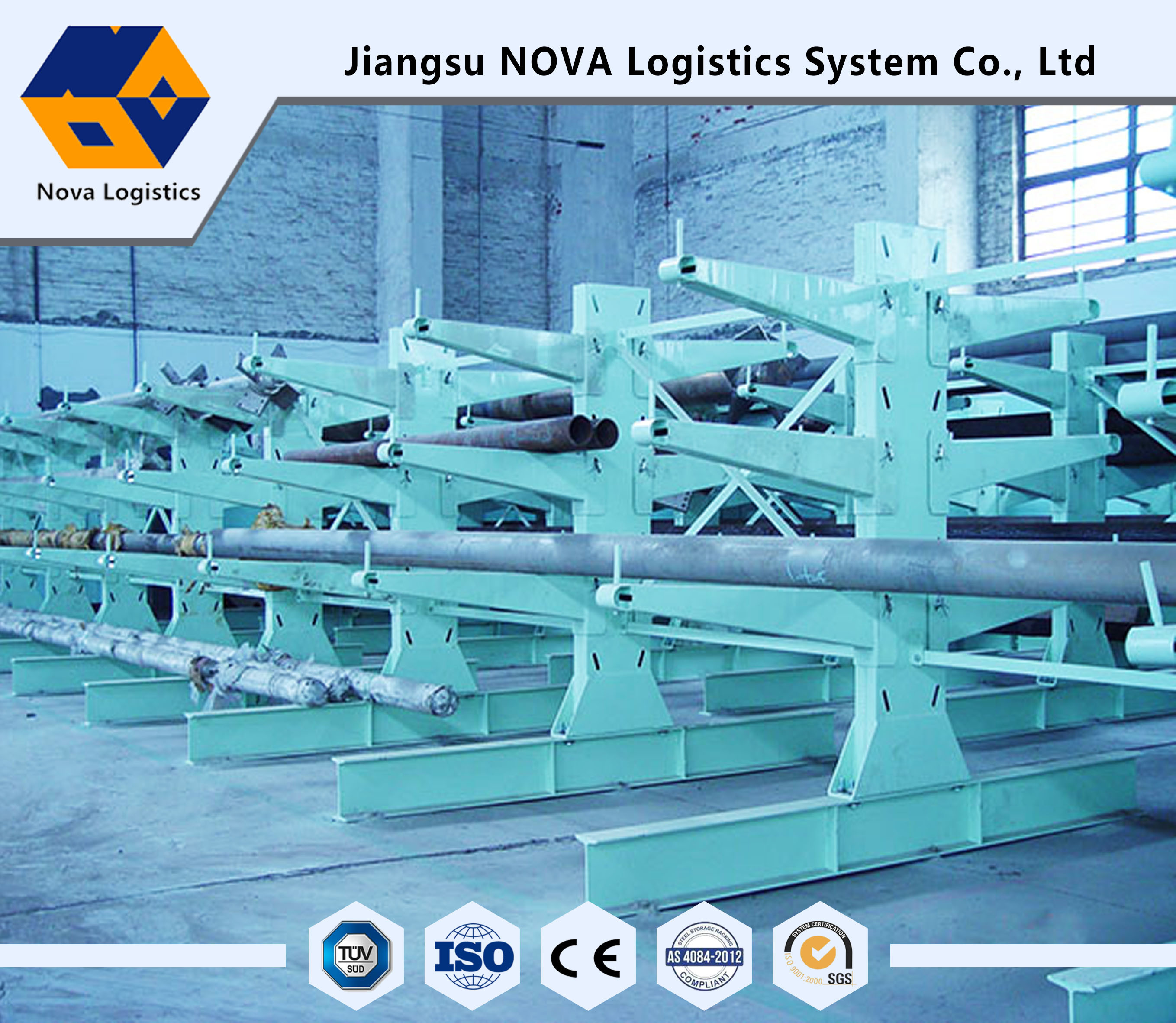 Βαρέων καθηκόντων Cantilever NOVA ράφια αποθήκευσης για την αποθήκη εμπορευμάτων με το υλικό Q235B